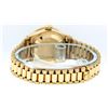 Image 5 : Rolex Ladies 18K Yellow Gold Blue Vignette Diamond Datejust President Wristwatch
