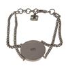Image 2 : Chanel Black and Silver-tone CC Camelia Flower Bracelet