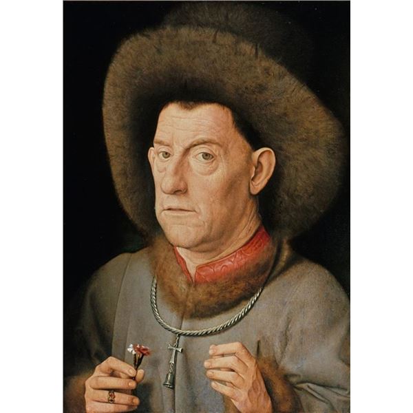 Jan Van Eyck - Man with Pinks