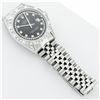 Image 6 : Rolex Mens Stainless Steel Black Diamond Lugs & Pyramid Bezel Datejust Wristwatc