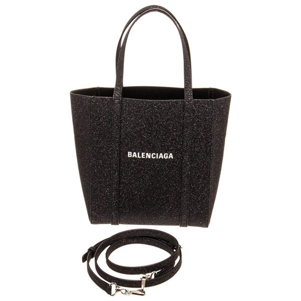 Balenciaga Black Leather Everyday Tote Bag