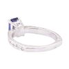 Image 3 : 1.09 ctw Blue Sapphire Solitaire Ring - 14KT White Gold