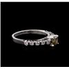 Image 2 : 2.01 ctw Fancy Dark Brown Diamond Ring - 14KT White Gold