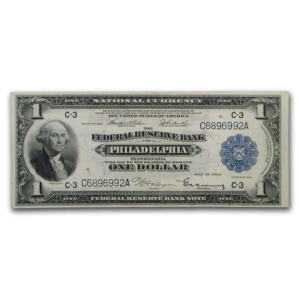 1918 (C-Philadelphia) $1.00 FRBN XF