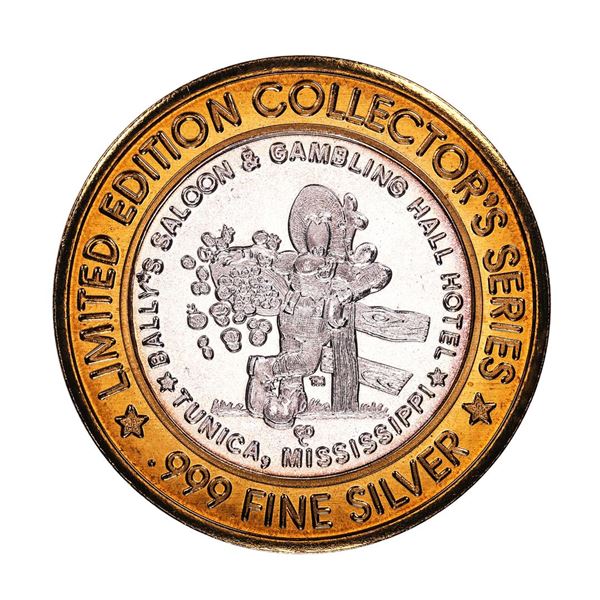 .999 Silver Bally's Saloon & Gambling Hall Hotel Limited Edition Gaming Token