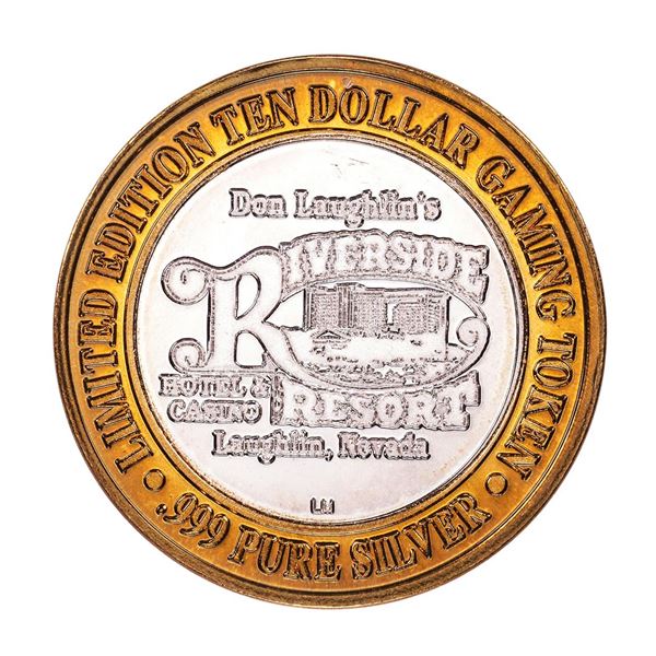 .999 Silver Riverside Resort Casino Laughlin, NV $10 Limited Edition Gaming Token