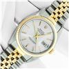 Image 2 : Rolex Mens Two Tone Silver Index Oyster Perpetual Datejust Wristwatch With Box