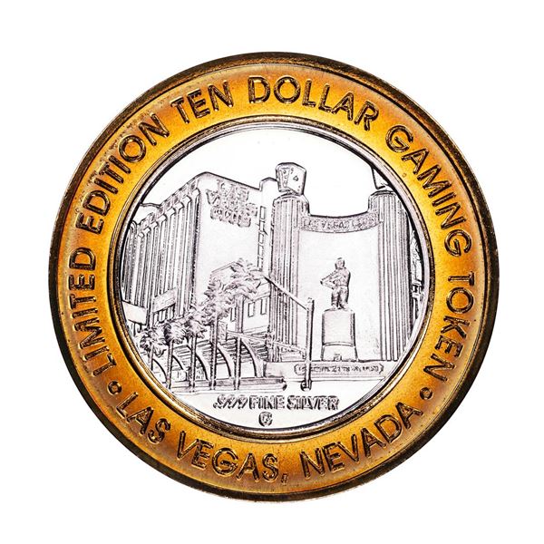.999 Silver Las Vegas Club $10 Casino Limited Edition Gaming Token