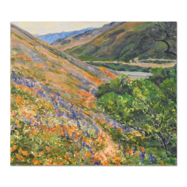 Charles Knecht "Wild Flowers Inverso" Original Oil Painting On Canvas