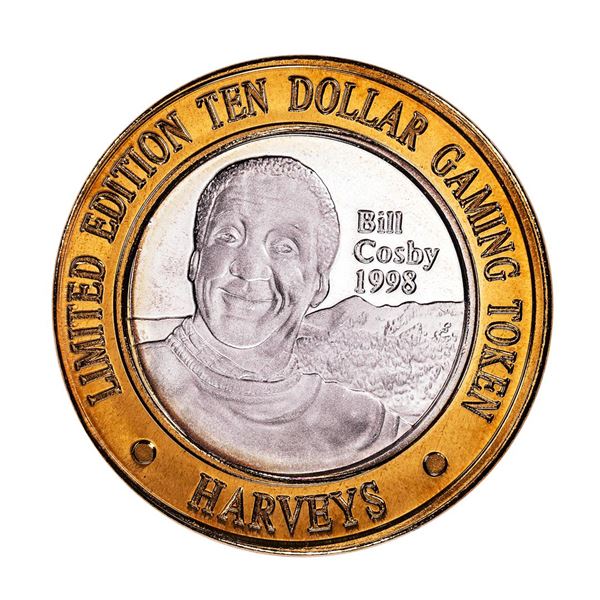.999 Silver Harveys Lake Tahoe, Nevada $10 Casino Limited Edition Gaming Token