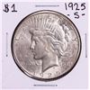 Image 1 : 1925-S $1 Peace Silver Dollar Coin