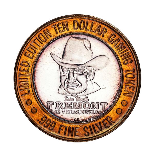 .999 Fine Silver Sam Boyd's Fremont $10 Casino Limited Edition Gaming Token