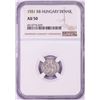 Image 1 : 1551 KB Hungary Denar 'Madonna and Child' Coin NGC AU50