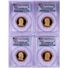 Image 1 : Lot of (4) 2012-S $1 Proof Presidential Dollar Coins PCGS PR69DCAM First Strike