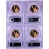 Image 2 : Lot of (4) 2012-S $1 Proof Presidential Dollar Coins PCGS PR69DCAM First Strike