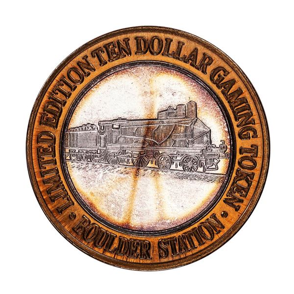 .999 Fine Silver Boulder Station Las Vegas, Nevada $10 Limited Edition Gaming Token