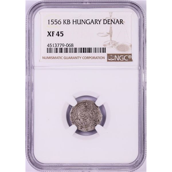 1556 KB Hungary Denar 'Madonna and Child' Coin NGC XF45