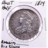 Image 1 : 1814 Capped Bust Half Dollar Coin Amazing Die Clash