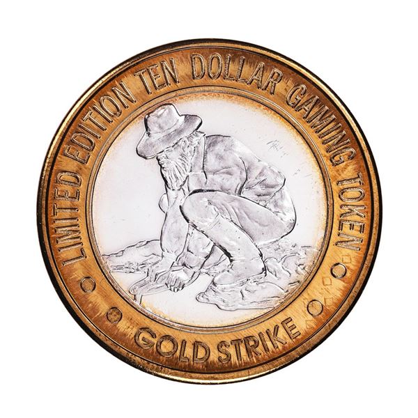 .999 Fine Silver Gold Strike Jean, Nevada $10 Casino Limited Edition Gaming Token