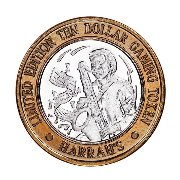 .999 Fine Silver Harrah's Casino Las Vegas, Nevada $10 Limited Edition Gaming Token