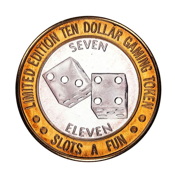.999 Silver Slots A Fun Casino Las Vegas, NV $10 Limited Edition Casino Gaming Token