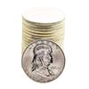 Image 1 : Roll of (20) Brilliant Uncirculated 1963-D Franklin Half Dollar Coins