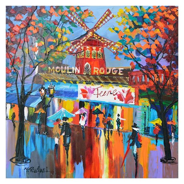 Yana Rafael "A Night At The Moulin" Original Acrylic Painting On Canvas