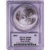 Image 2 : 2013 $1 American Silver Eagle Coin PCGS MS69 First Strike Mercanti Signature