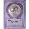 Image 2 : 2005-P $1 Marshall Commemorative Silver Dollar Coin PCGS MS70 Mercanti Signature