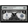 Image 1 : 1899 $1 Black Eagle Silver Certificate Note Fr.235 PMG Choice Extremely Fine 45EPQ