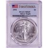 Image 1 : 1991 $1 American Silver Eagle Coin PCGS MS69 First Strike