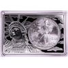 Image 1 : 2000 $1 American Silver Eagle Coin & 2oz Silver Bar Set
