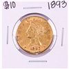 1893 $10 Liberty Head Eagle Gold Coin