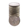Lot of (25) $1 Peace Silver Dollar Coins