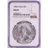 1986 $1 American Silver Eagle Coin NGC MS69