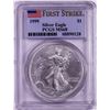 Image 1 : 1999 $1 American Silver Eagle Coin PCGS MS68 First Strike