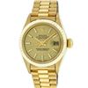 Image 2 : Rolex Ladies 18KT Yellow Gold Champagne Index Datejust President Wristwatch