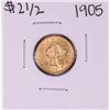 Image 1 : 1905 $2 1/2 Liberty Head Quarter Eagle Gold Coin