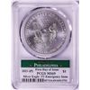Image 2 : 2021-(P) Ty.1 $1 American Silver Eagle Coin PCGS MS69 Reagan Signature First Day Issue