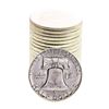 Image 2 : Roll of (20) Brilliant Uncirculated 1963 Franklin Half Dollar Coins