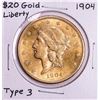 1904 $20 Liberty Head Double Eagle Gold Coin