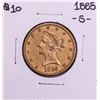 Image 1 : 1885-S $10 Liberty Head Eagle Gold Coin