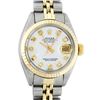 Image 1 : Rolex Ladies Two Tone Mother Of Pearl Diamond Datejust Wristwatch