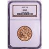 1893 $10 Liberty Head Eagle Gold Coin NGC MS63