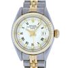 Rolex Ladies Two Tone White Index Oyster Perpetual Datejust Wristwatch