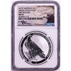 Image 1 : 2017-P $1 Australia Wedge Tailed Eagle Silver Coin NGC MS70 First Releases Mercanti Signature