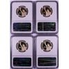 Image 2 : Lot of (4) 2013-S $1 Proof Presidential Dollar Coins NGC PF70 Ultra Cameo