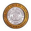 Image 1 : .999 Silver State of Colorado Collectors Series Blue Columbine Gaming Token