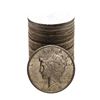 Roll of (20) 1925-S $1 Peace Silver Dollar Coins Circulated