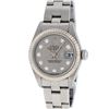 Image 1 : Rolex Ladies Stainless Steel Slate Grey Jubilee Diamond Datejust Wristwatch